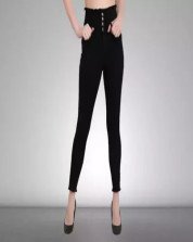 G S Fashion presents Black Jeans for Women and Girls, 4 Button Jeans